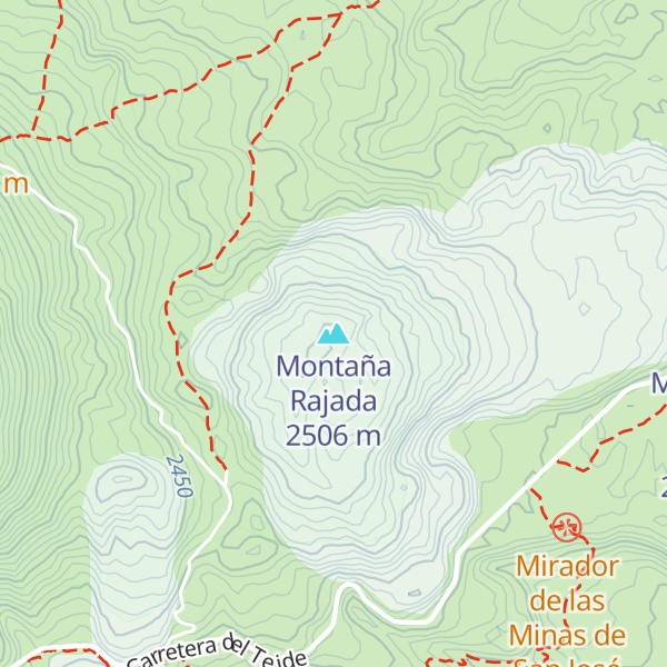 Map of Montaña Rajada