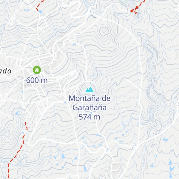 Map of Montaña de Garañaña