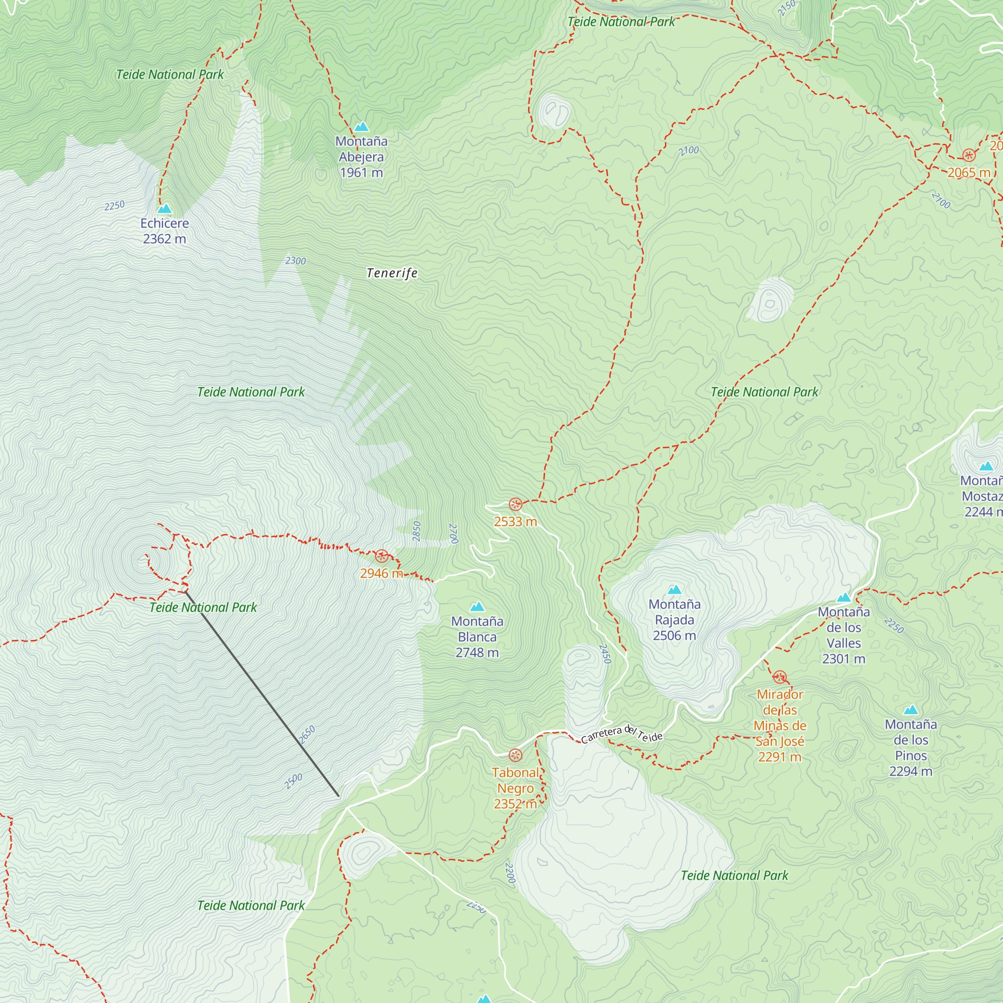 Refugio Montaña Blanca map