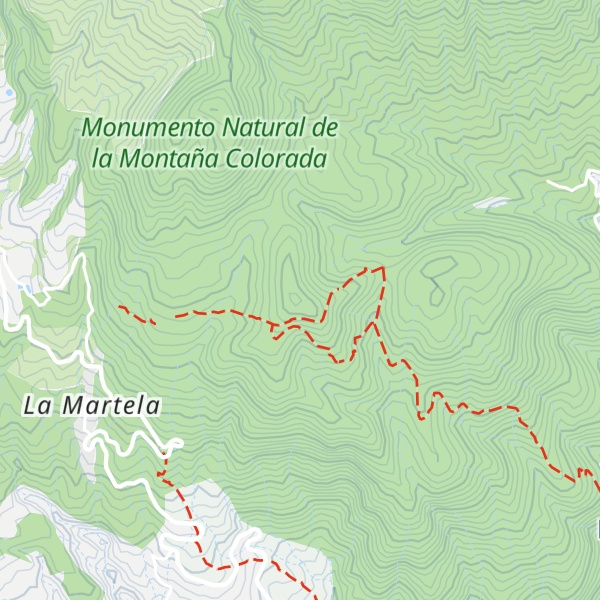 Map of Montaña las Coloradas