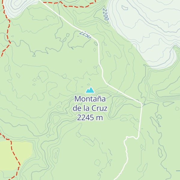 Map of Montaña de la Cruz
