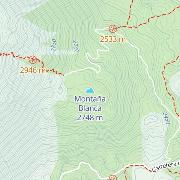 Map of Montaña Blanca