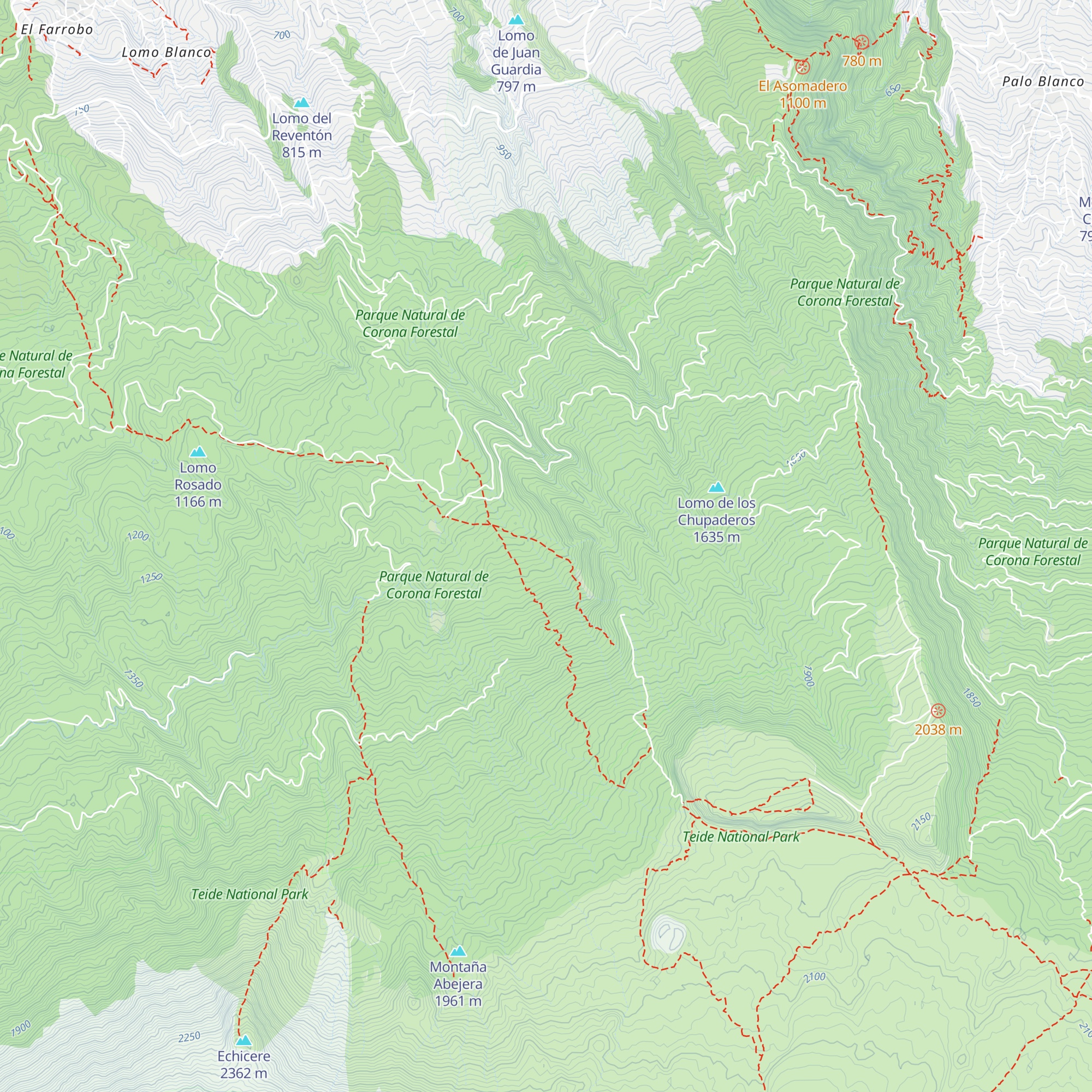 Refugio los Viveros map