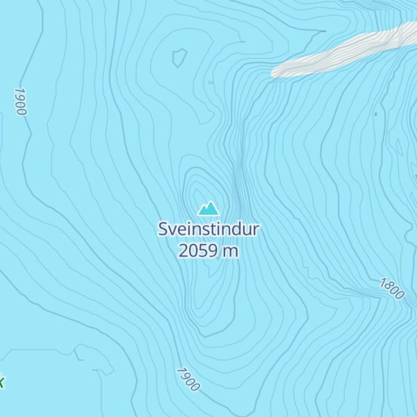 Map of Sveinstindur