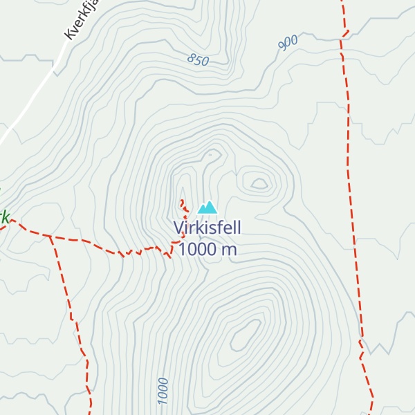 Map of Virkisfell