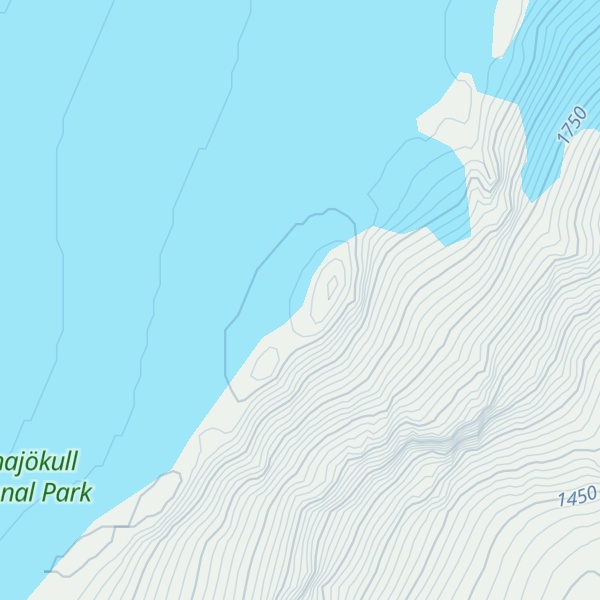 Map of Skarphéðinstindur