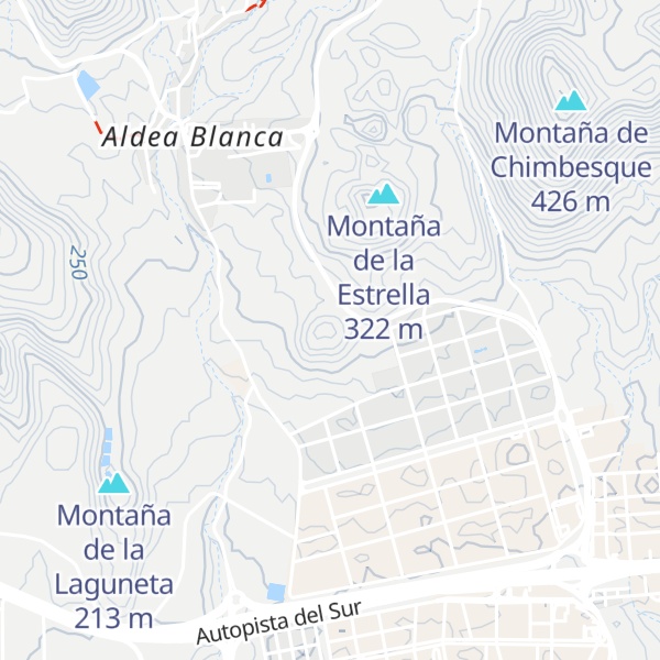 Map of Montaña de la Aldea