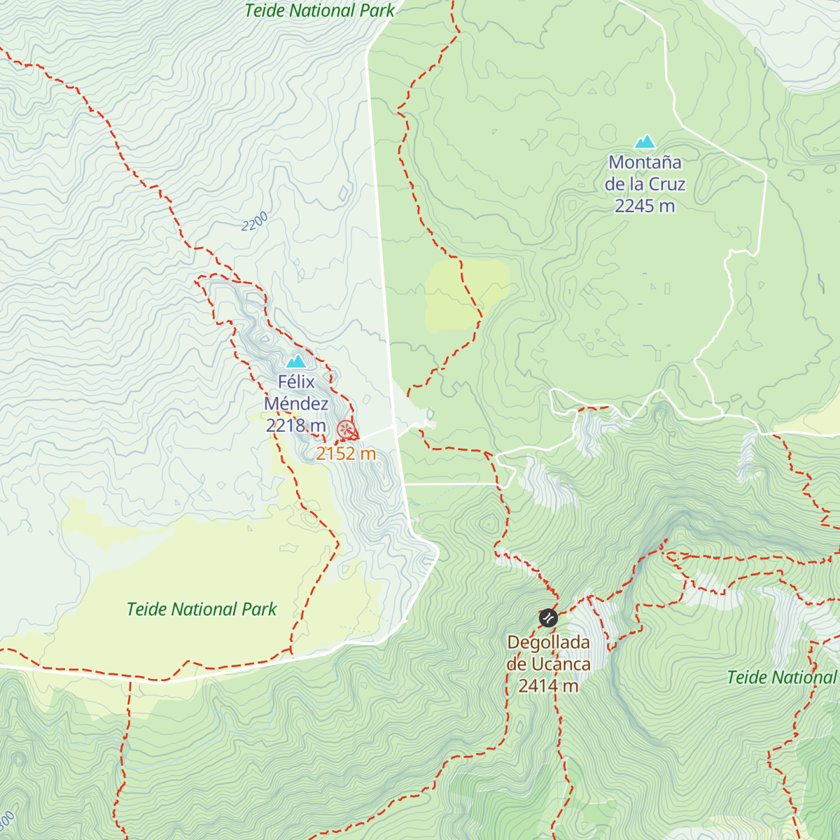 Centro de Visitantes de Cañada Blanca map