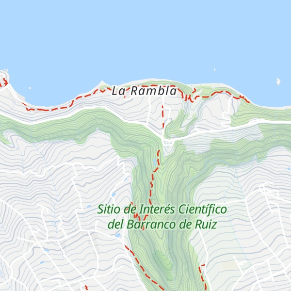 Map of Pico de la Grieta