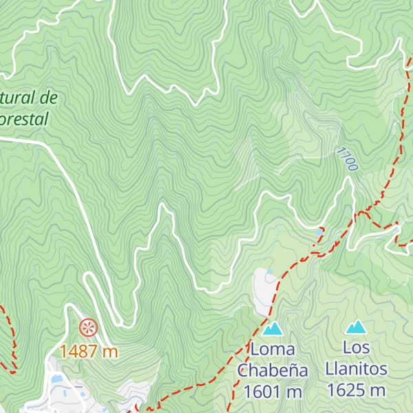 Map of Lomo de Topo Negro