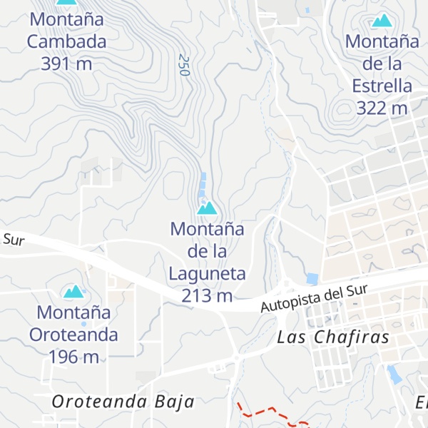 Map of Punta del Lomo