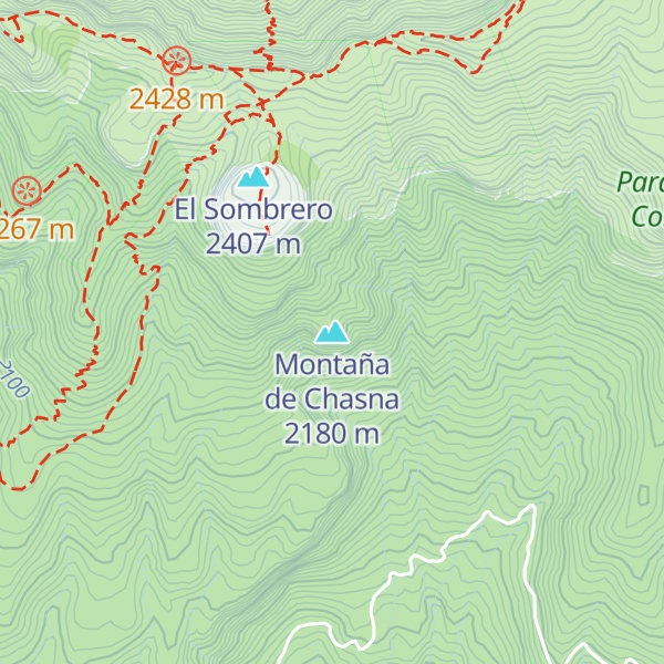 Map of Montaña de Chasna