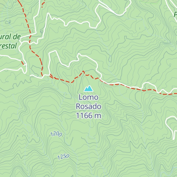 Map of Lomo Rosado