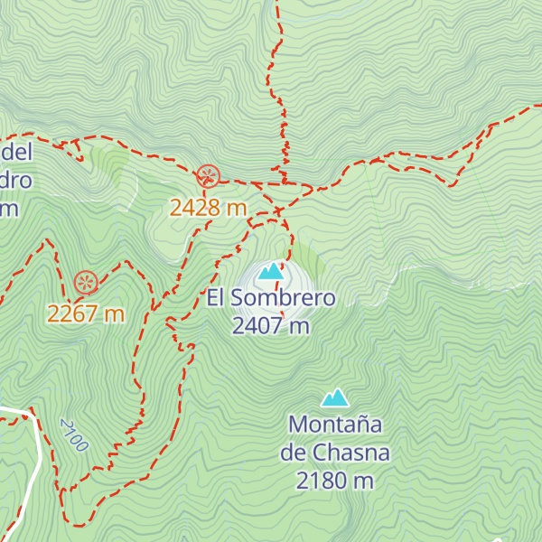 Map of El Sombrero