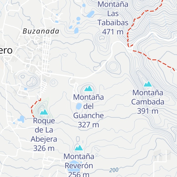 Map of Montaña del Guanche