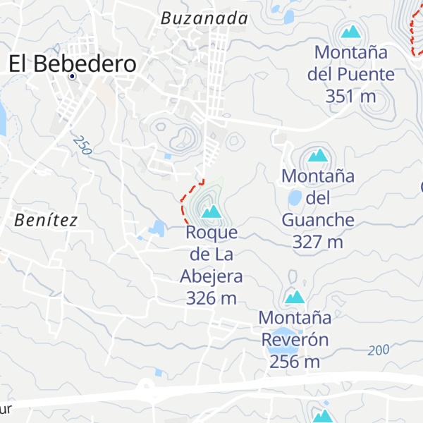 Map of Roque de La Abejera