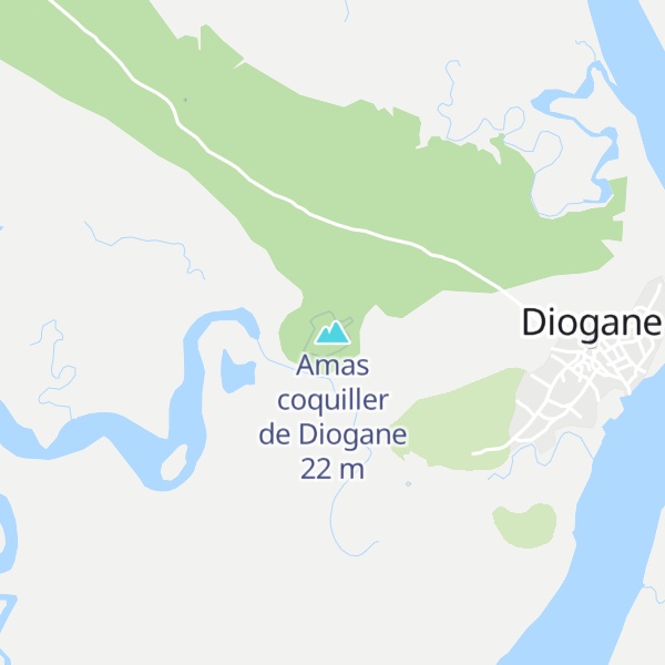 Map of Amas coquiller de Diogane