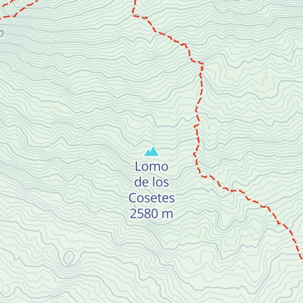Map of Lomo de los Cosetes