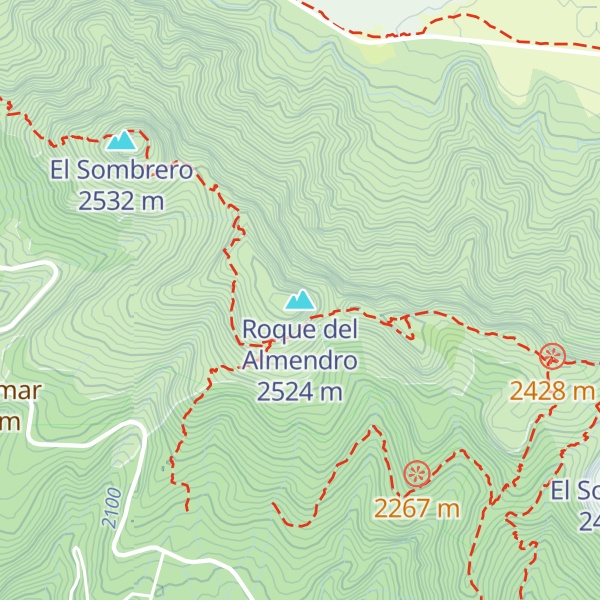 Map of Roque del Almendro