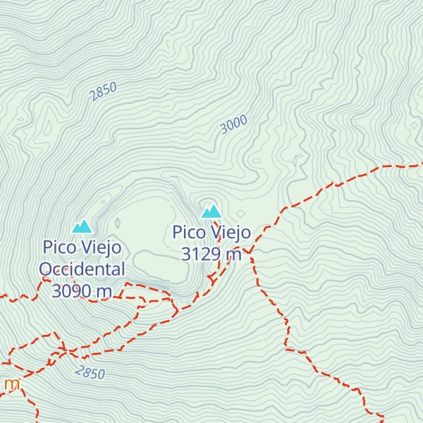 Map of Pico Viejo