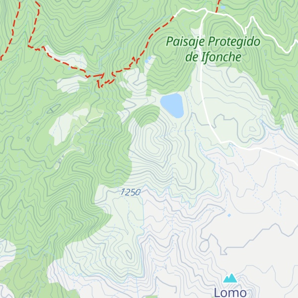 Map of Montaña de los Listones