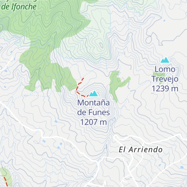 Map of Montaña de Funes