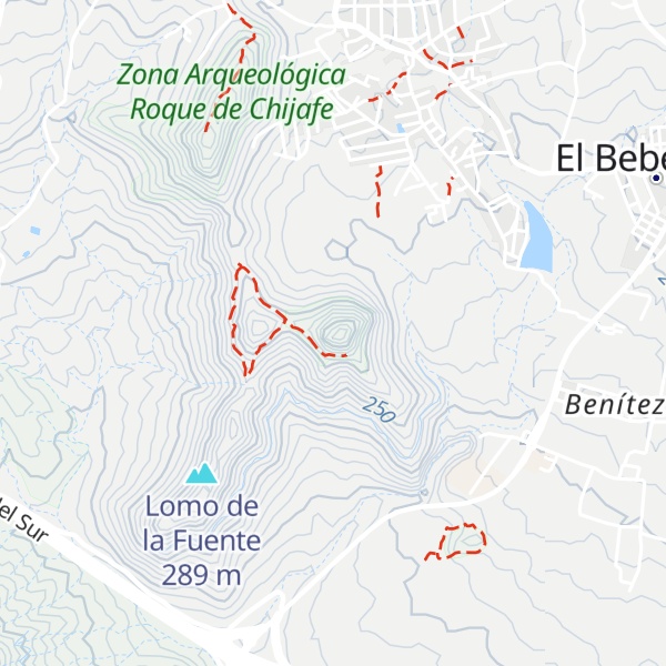Map of Roque de Hígara