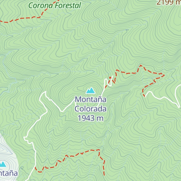Map of Montaña Colorada