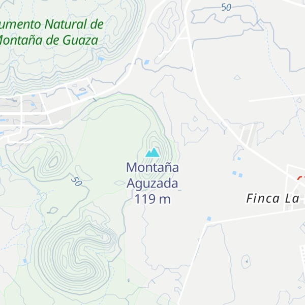 Map of Montaña Aguzada