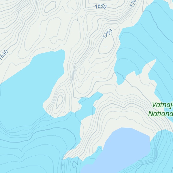Map of Kverkfjallaskáli