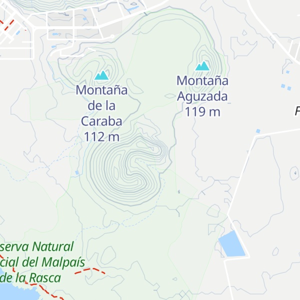 Map of Montaña Cumplida