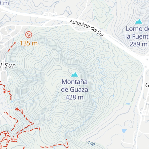 Map of Montaña de Guaza