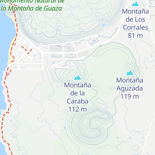 Map of Montaña de la Caraba