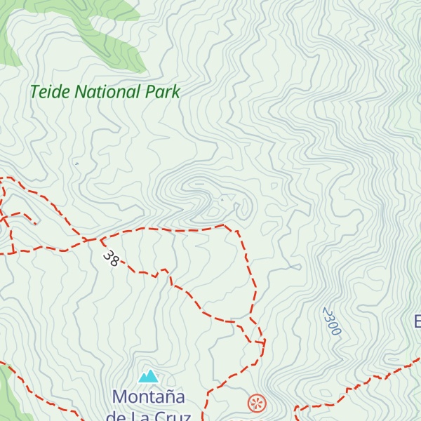 Map of Montaña Reventada
