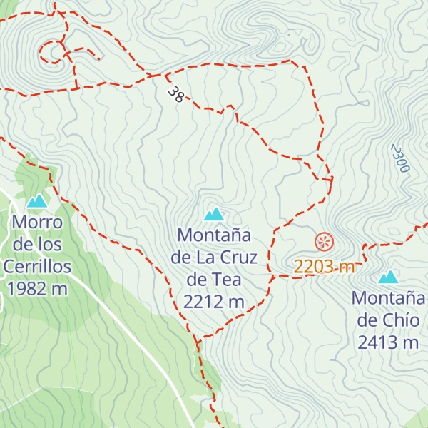 Map of Montaña de La Cruz de Tea