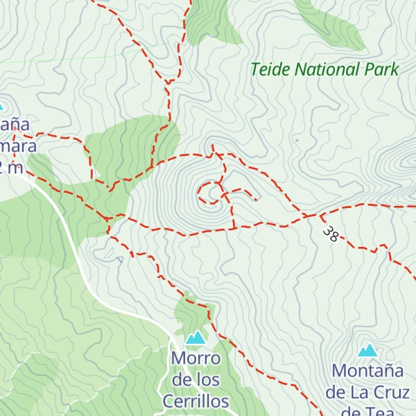 Map of Montaña de la Botija