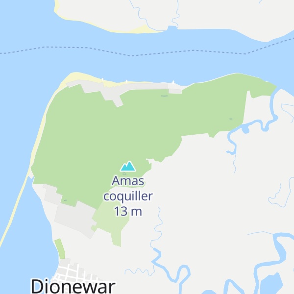 Map of Amas coquiller de Ndiamon-Badat