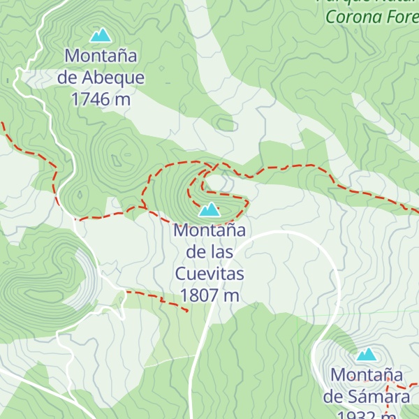 Map of Montaña de las Cuevitas