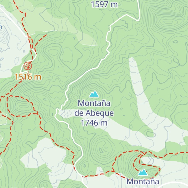Map of Montaña de Abeque