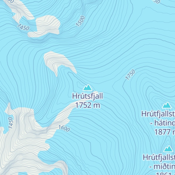 Map of Hrútsfjall