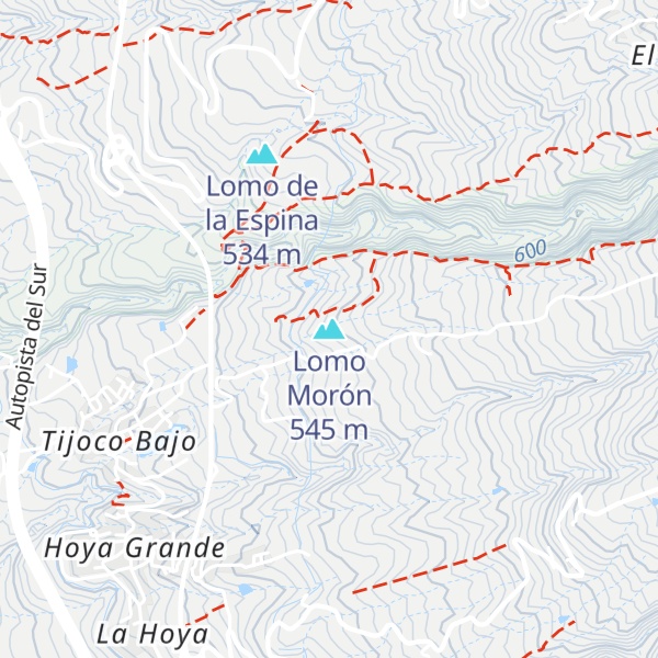 Map of Lomo Morón