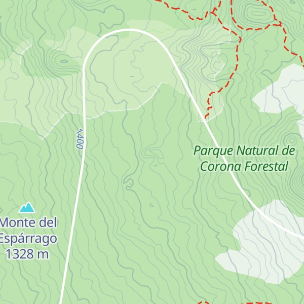 Map of Montaña de Los Guirres