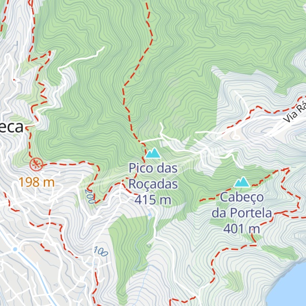 Map of Pico das Roçadas