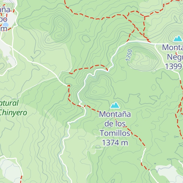 Map of Montaña de los Riegos