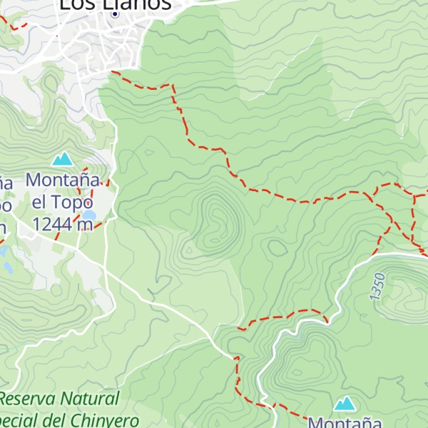 Map of Montaña de la Quebrada