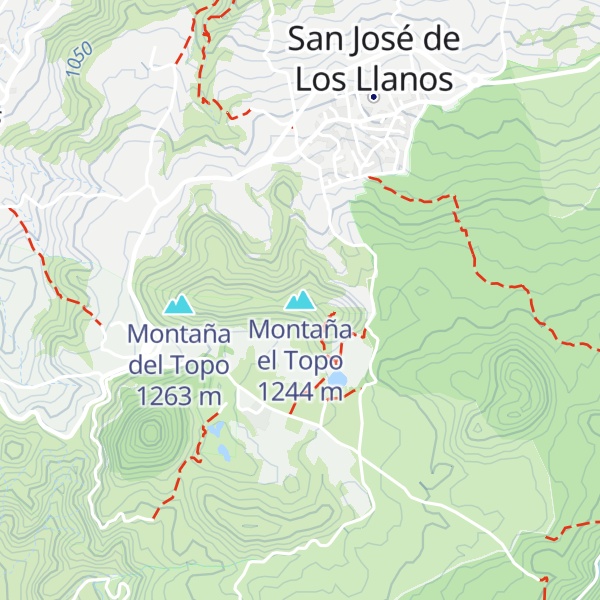 Map of Montaña el Topo