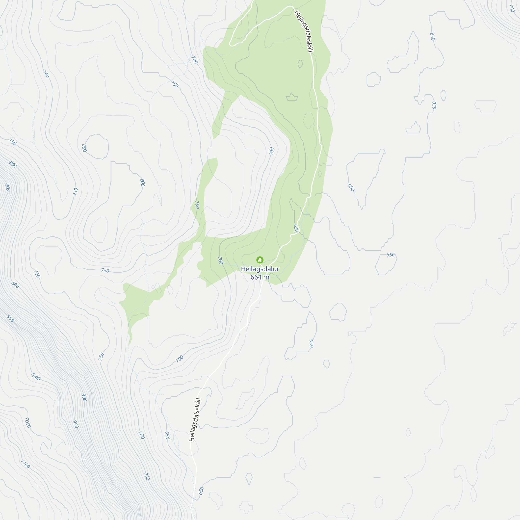 Heilagsdalur map