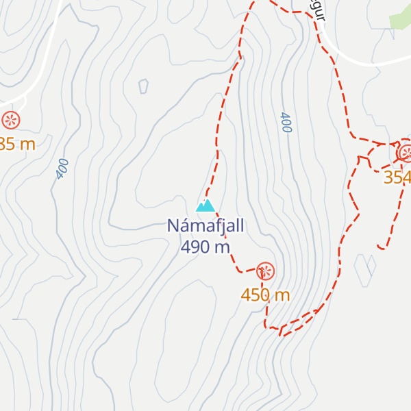 Map of Námafjall