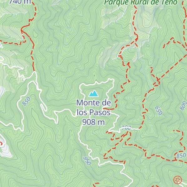 Map of Monte de los Pasos