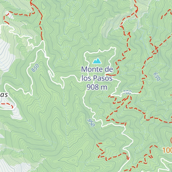 Map of Pico de los Villanos